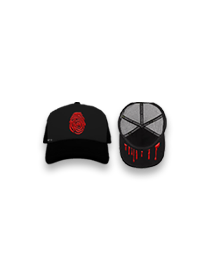 Identity Drip Hat - Black & Red