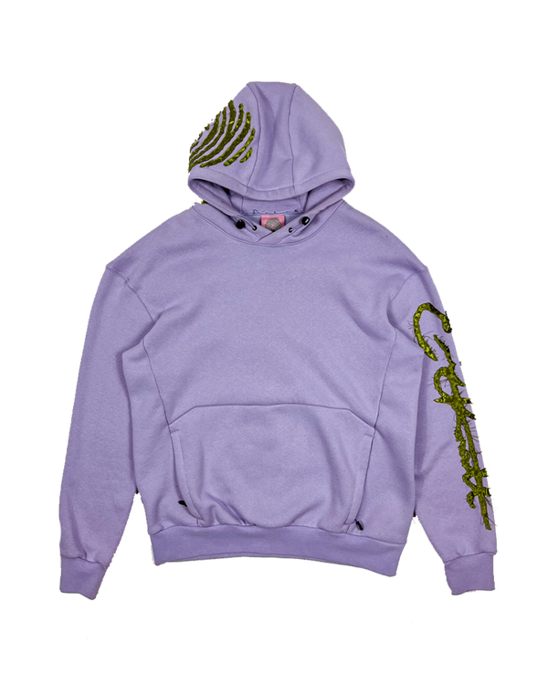 Perfect Tech Hoodie - Lavender & Laser green | Size: Medium