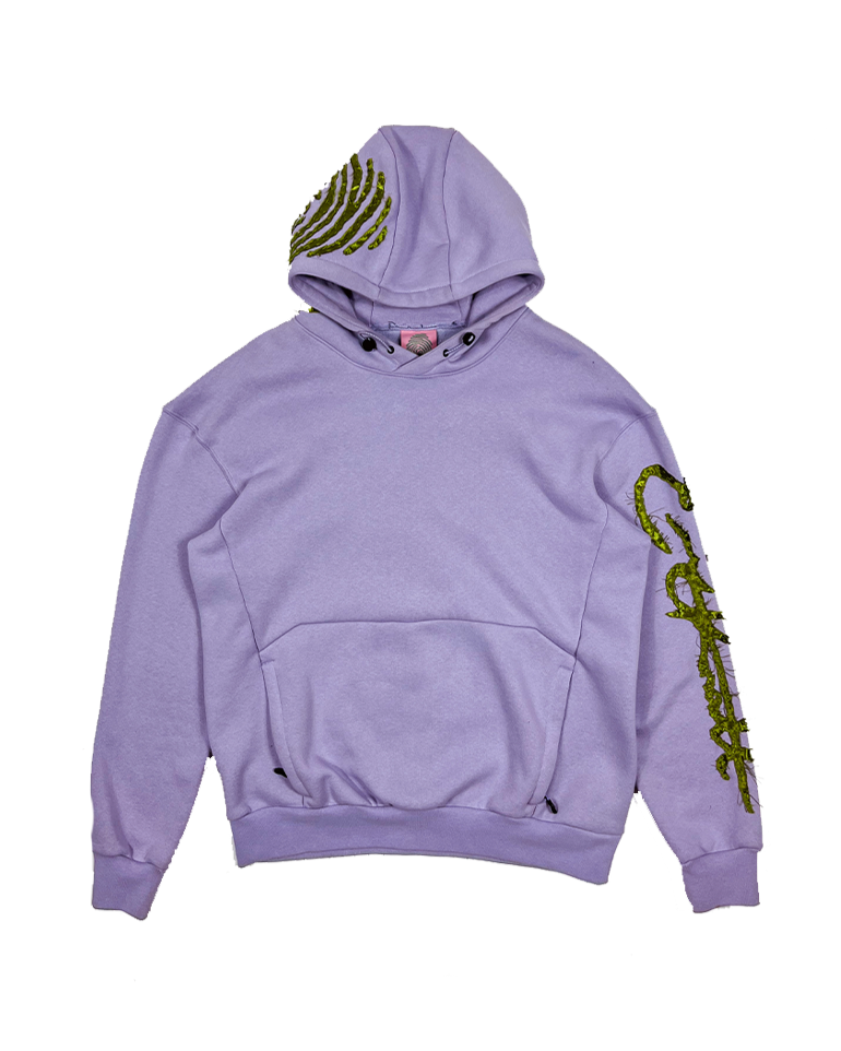 Perfect Tech Hoodie - Lavender & Laser green | Size: Medium