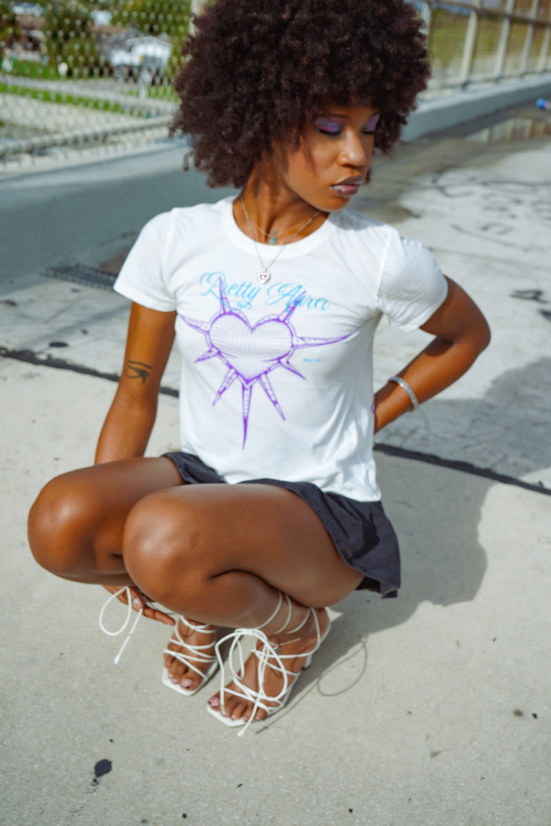 Pretty Aura Women's Tee - White