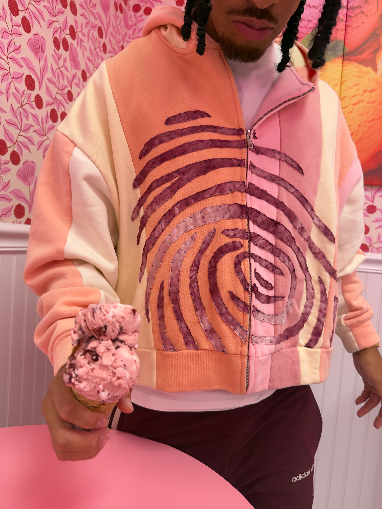 Identity zip hoodie - Kneapolitan | size Medium – Eric Knott