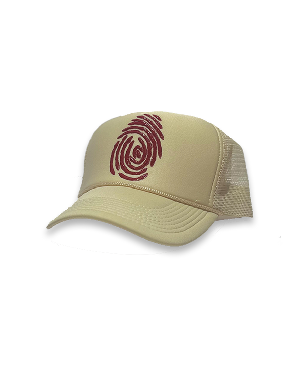 Identity Hat - Cream & Red