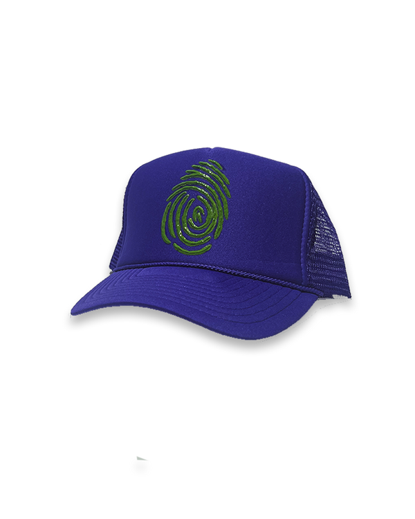 Identity Hat - Purple & Slime Green