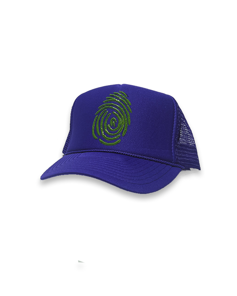 Identity Hat - Purple & Slime Green