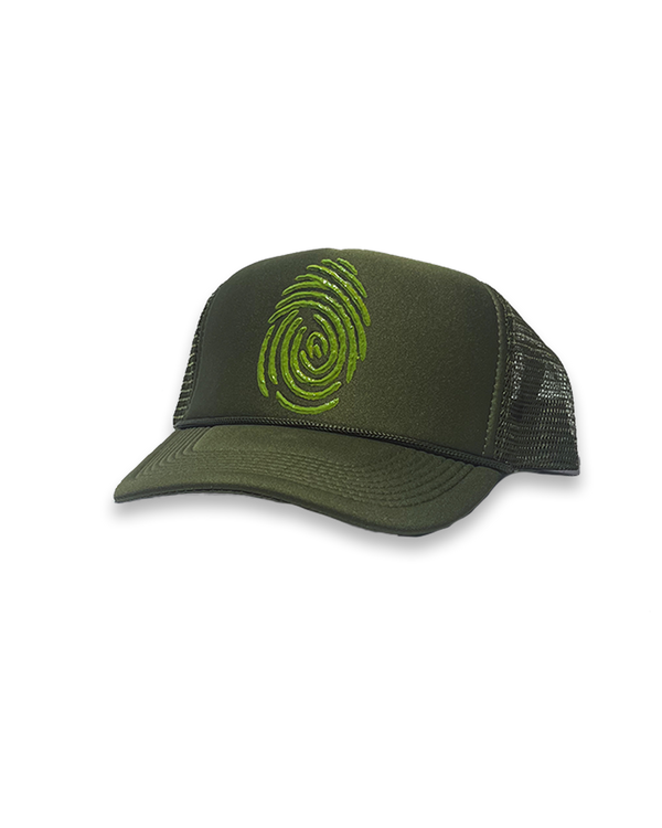 Identity Hat - Olive & Slime Green