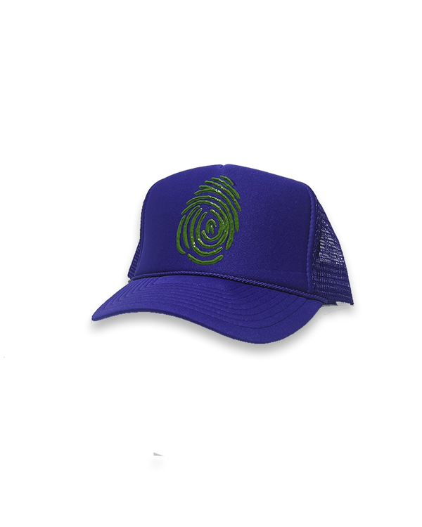 Identity Hat - Purple & Slime Green