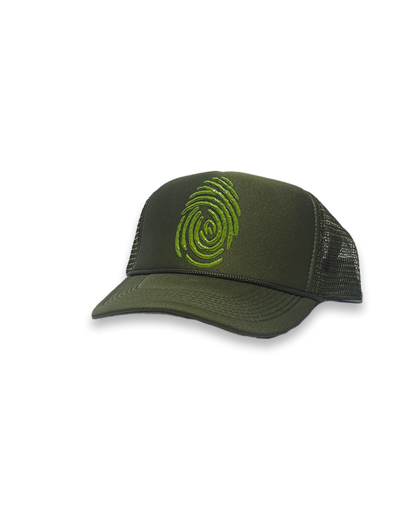 Identity Hat - Olive & Slime Green