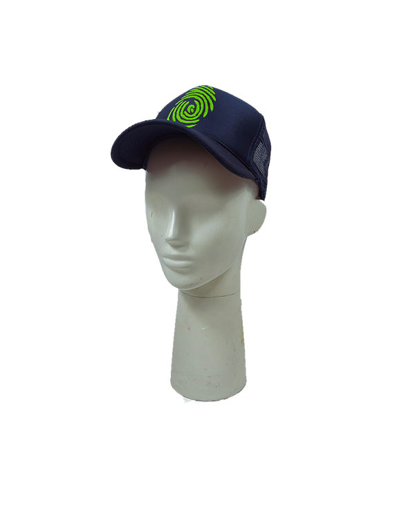 Identity Hat - Navy & Laser Green