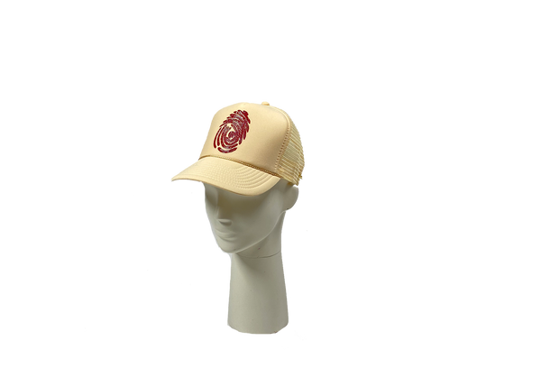 Identity Hat - Cream and Red