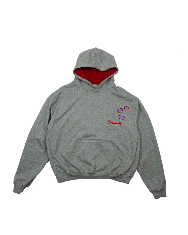 Red guts Identity Hoodie - Cloud Grey | Size L