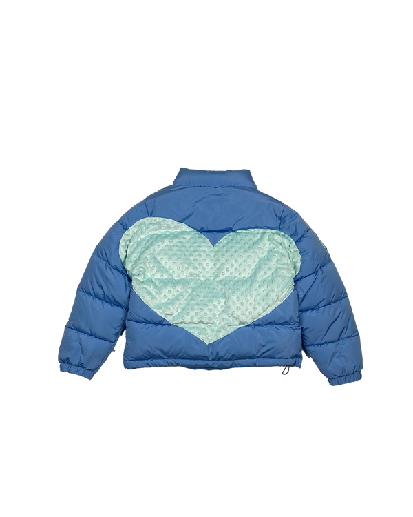 Big Hearted Signature Puff Jacket - Arctic Blue | Size M