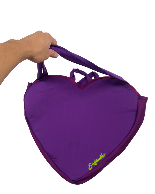 Giant Heart overnight tote bag - Vibrant Purple | 26 in.