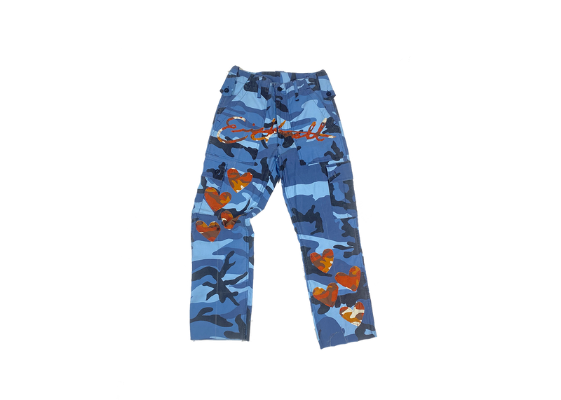 Identity Love Camo Pants - Blueberry | Size 28/29