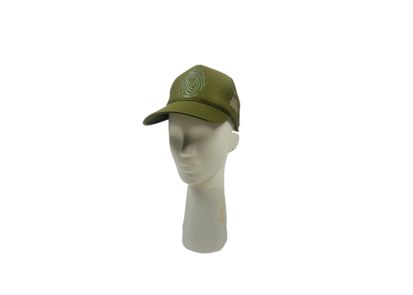Identity Hat - Olive green on Olive green