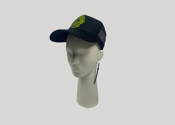 Identity hat - Black w/ Lime Green