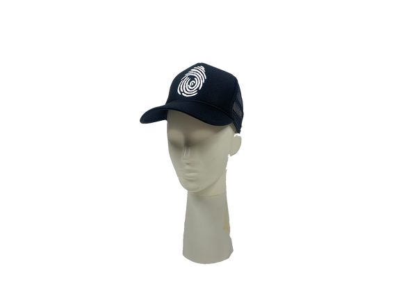 Identity Hat - White on Black