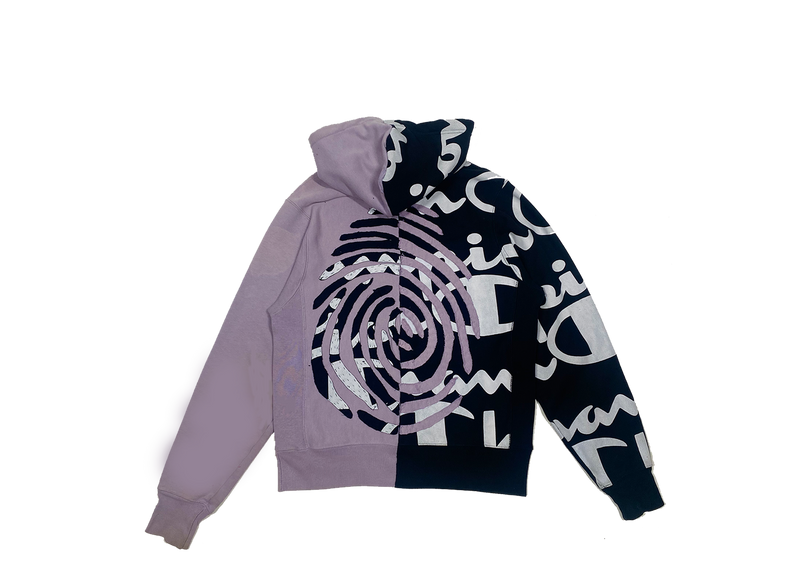 Identity Champion half & half hoodie - M  (comes with extra external hood)