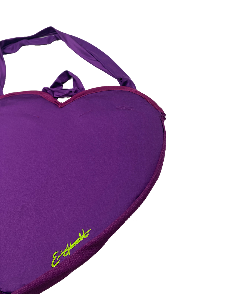 Giant Heart overnight tote bag - Vibrant Purple | 26 in.