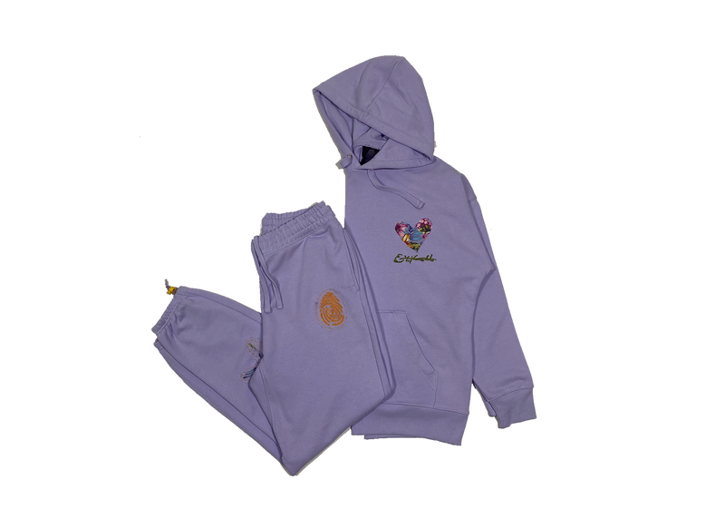 Whole Lotta Love Hoodie Set- Lavender Wine | Size M