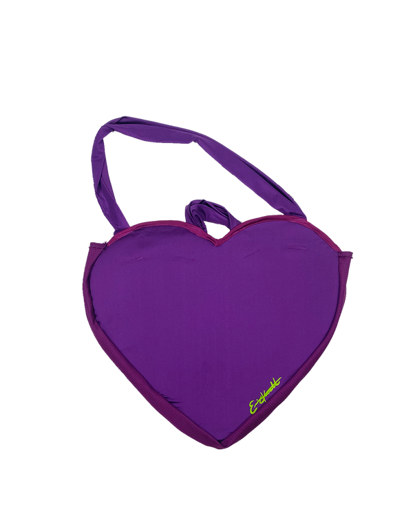 Giant Heart overnight tote bag - Vibrant Purple | 26 in.