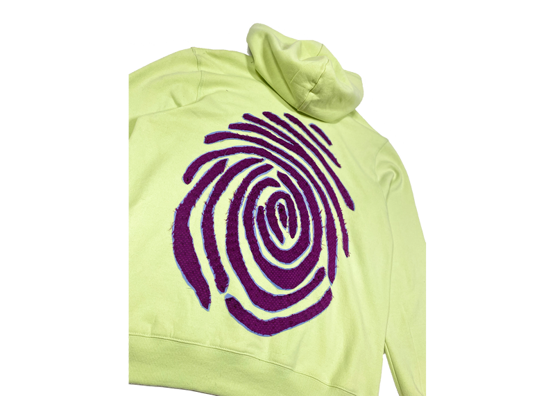 Identity Love Hoodie - Lime and grape | Size - Medium (M)