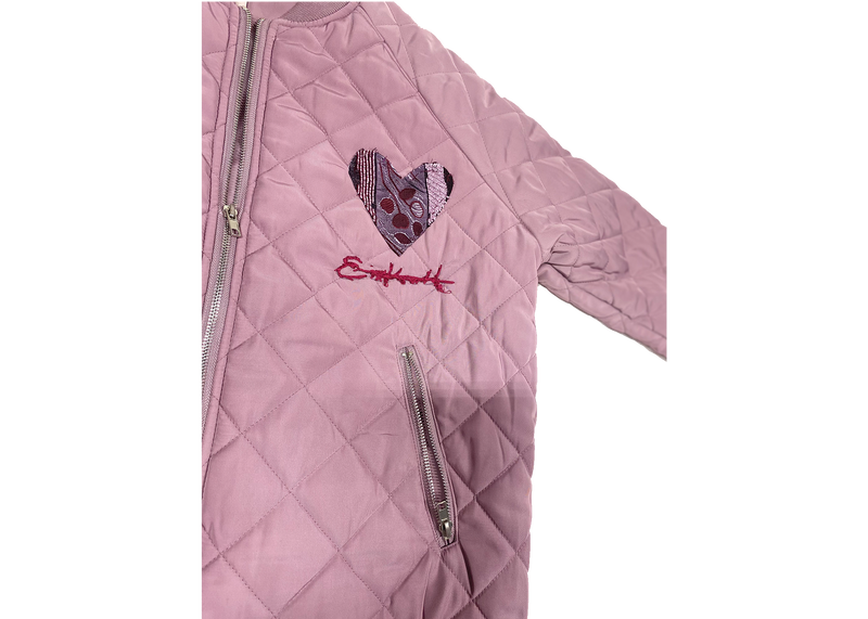 Identity Love Bomber Jacket - Light Mauve | Size - Men Small (S) / Women Large (L)