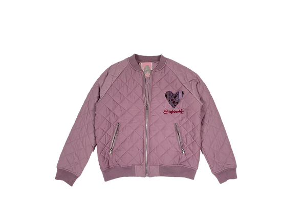 Identity Love Bomber Jacket - Light Mauve | Size - Men Small (S) / Women Large (L)