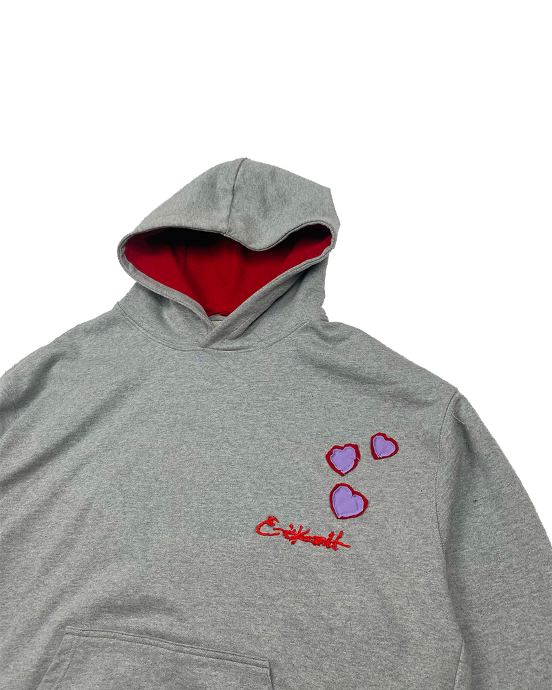 Red guts Identity Hoodie - Cloud Grey | Size L