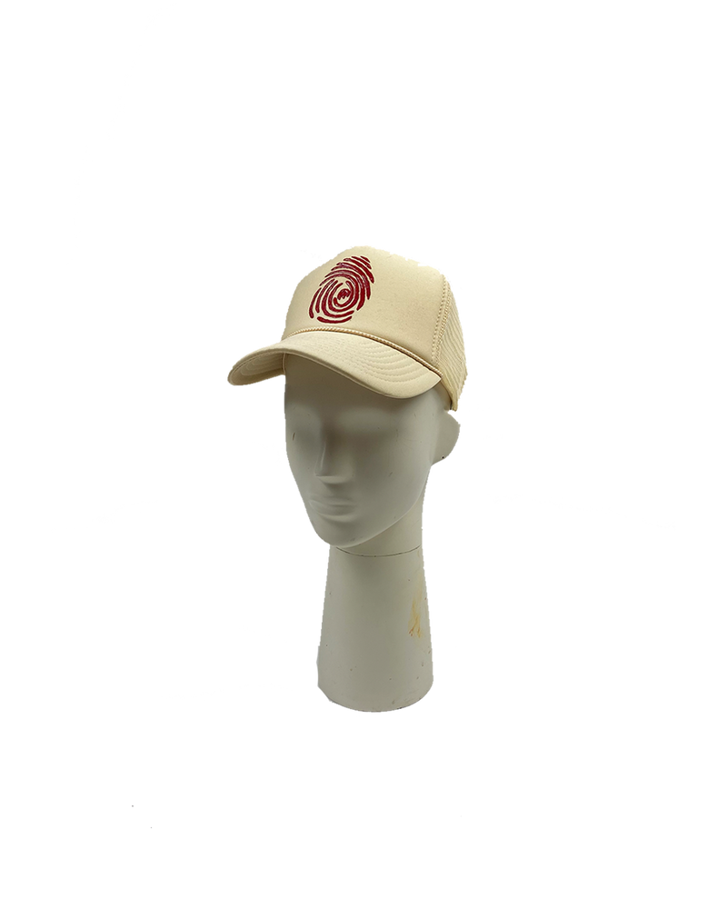 Identity Hat - Cream & Red