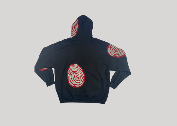 Identity Logo'ed Out Hoodie - Black