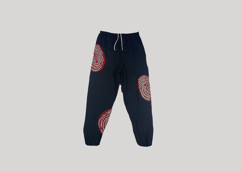 Identity Logo'ed out Sweat Pants - Black