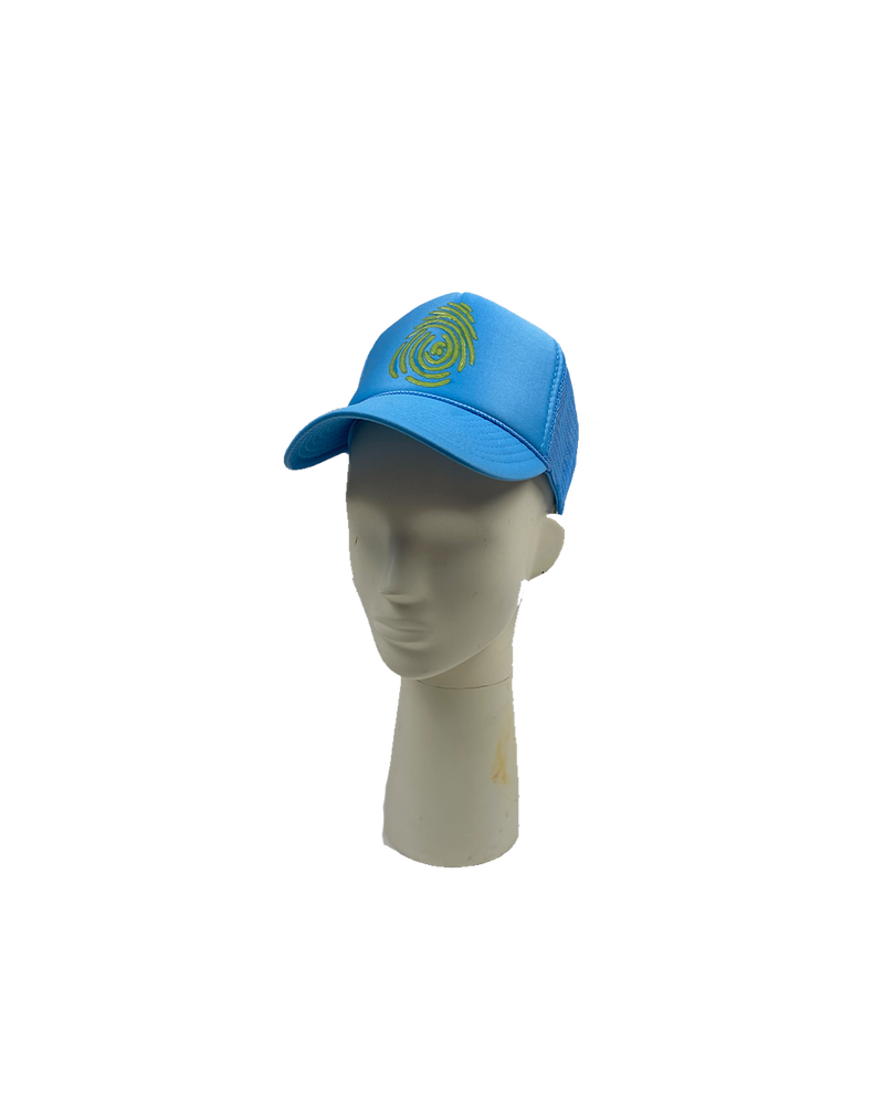 Identity Hat - Sky Blue & Green